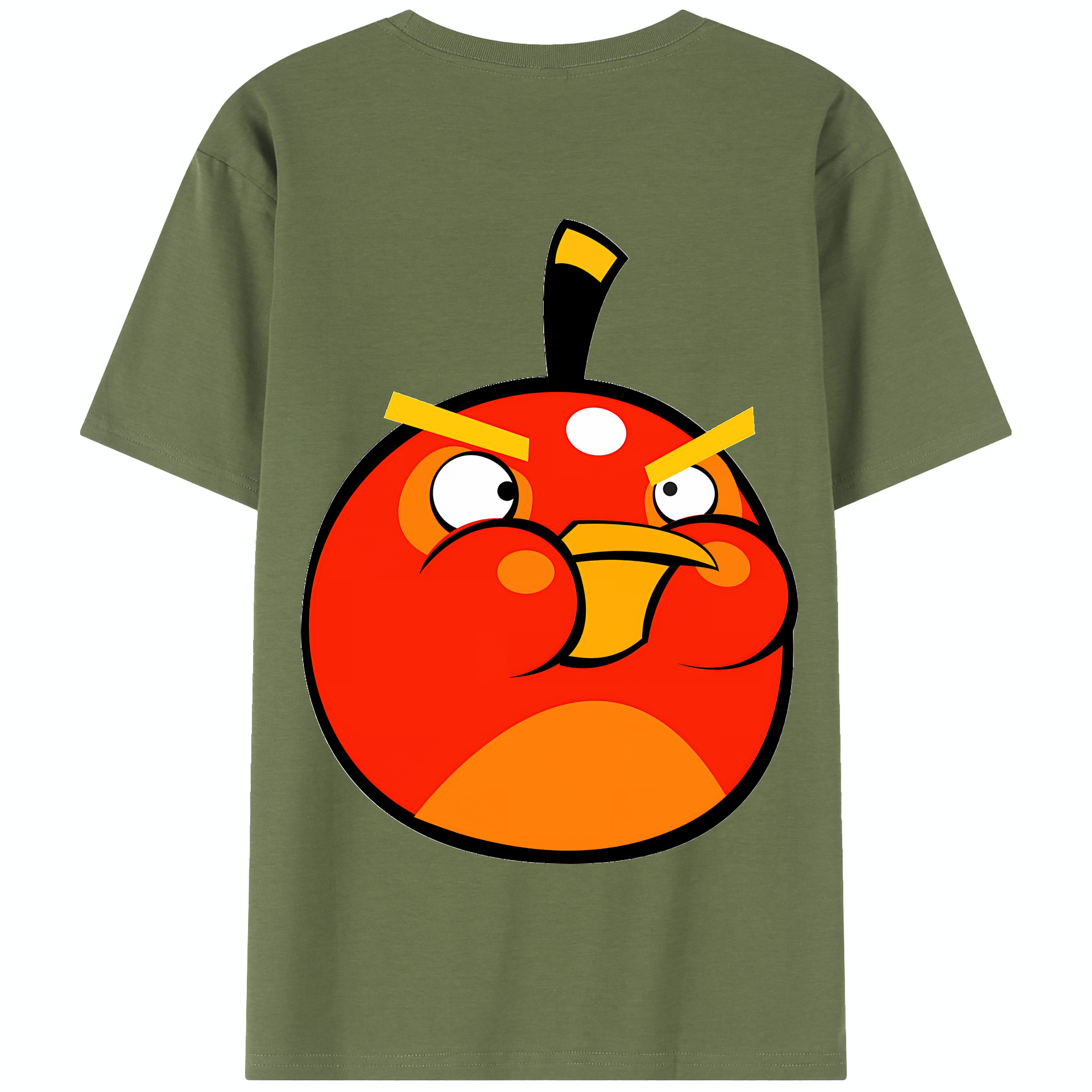 （画像用） Angry Birds アングリーバード 綿100％半袖Tシャツ（背面プリント）